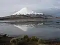 Parinacota and Chungará lake
