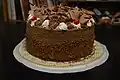 A chocolate trufflecake