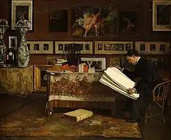 Der Kunstkenner by Christian Ludwig Bokelmann, 1879