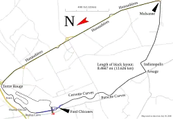 Map of track at 24 Hours of Le Mans