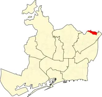 Location within Barcelona