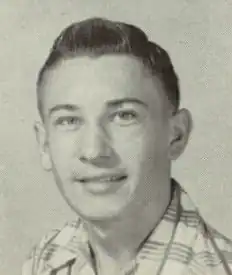Trahan as a junior in high school in 1955