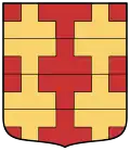 Counter-potenté  gules and or