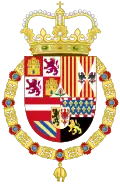 Coat of arms of Habsburg Spain (1668–1700) of Spanish Empire