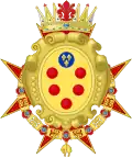 Coat of arms under the Medici periodCoat of arms under the Habsburg-Lorraine period of Tuscany