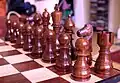Chess pieces: cocobolo