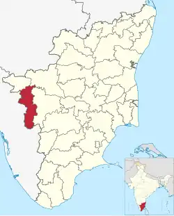 Location in Tamil Nadu, India