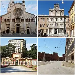 Modena Cathedral, Ducal Palace, Square in front of Ducal Palace, Ducal Gardens