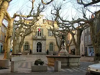 The Place de la Libération in Collobrieres