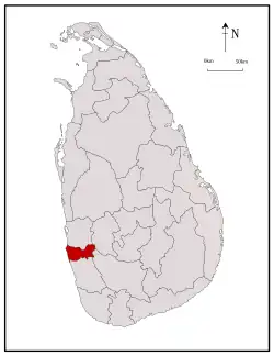 Location within Sri Lanka