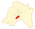 Map of Buin commune in the Santiago Metropolitan Region