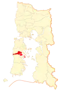 Map of the Commune of Castro in Los Lagos Region