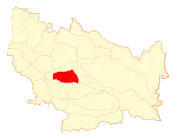 Location of the commune of Chillán Viejo in the Ñuble Region