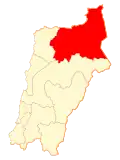 Map of Diego de Almagro commune in the Atacama Region