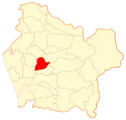 Map of Temuco commune in Araucanía Region