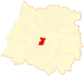 Location of the Yerbas Buenas commune in the Maule Region