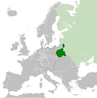 Location of Congress Poland
