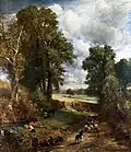 Constable painted landscapes using small studies that he did outdoors. c.1820