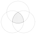 Reuleaux triangle in gray