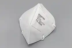Some FFP respirators have no color on the head band. It is just white.