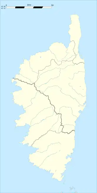 Aléria is located in Corsica