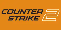 Cover artwork depicting two partial silhouettes, meant to resemble the game's main teams: the Counter-Terrorists and the Terrorists. Text reads "Counter-Strike 2".