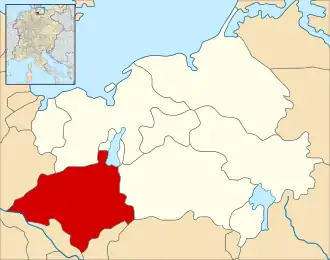 County of Schwerin during the time of the Hohenstaufen Emperors (circa 1250)