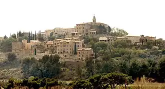 A view of the village of Crillon-le-Brave