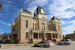 The Crockett County Courthouse in Ozona
