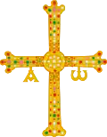 Cruz de la Victoria, the jewelled cross as a pre-heraldic symbol of Kingdom of Asturias