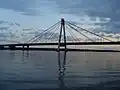 October Bridge over Sheksna River, the first cable-stayed bridge of Russia.
