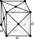 Face-centered cubic crystal structure for xenon
