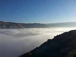 The Llauta valley from the Ruta 11 road