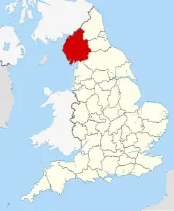 Cumbria within England