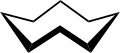 Cyclooctane, a non-aromatic cyclic compound drawn in the crown conformation.