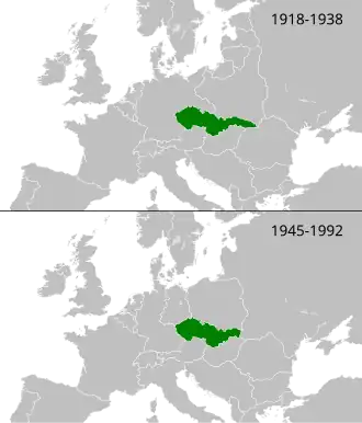 Czechoslovakia during interwar period and Cold War