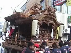 Danjiri competition at Imazu Hie Shrine Autumn Festival