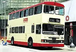 A Dennis Dominator with Duple Metsec-bodywork operated by KMB, Hong Kong.
