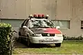 facelifted Brazilian Santana used as a police car