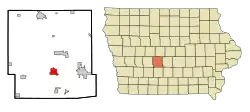 Location of Adel, Iowa