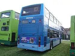 DAF DB250LF with Optare Spectra bodywork rear in 2012