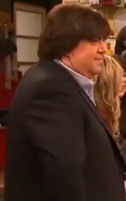 A 1988 photograph of Dan Schneider with Brian Robbins.
