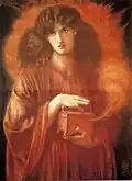 The painting by Rossetti, 1869 version.