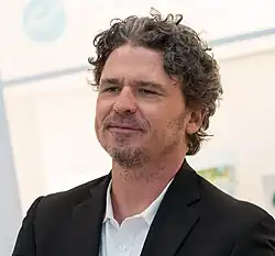 Eggers at BookExpo America in 2018