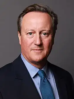 Official portrait of Lord Cameron as Foreign Secretary