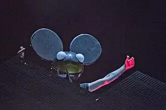 deadmau5 performing in Madrid; 2012