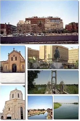 A collage of Deir ez-Zor