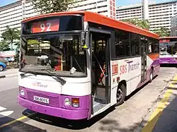 SBS Transit's Dennis Dart with Duple Metsec bodywork