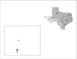 Location in Dickens County, Texas