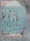 Twittering Machine (1922), watercolor, oil, pen and ink on paper